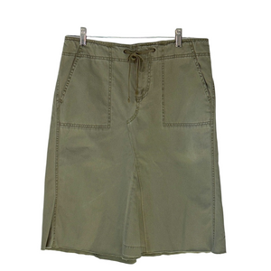 Old Navy Upcycled Olive Green Cotton Skirt Size 10